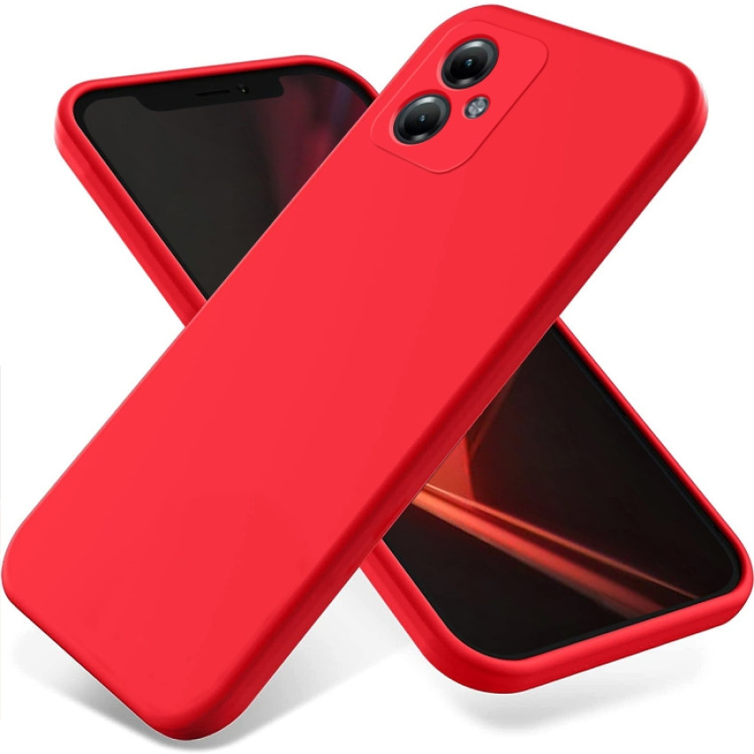 Θήκη Πλάτης Σιλικόνης Soft για Motorola G54 - Χρώμα: Κόκκινο