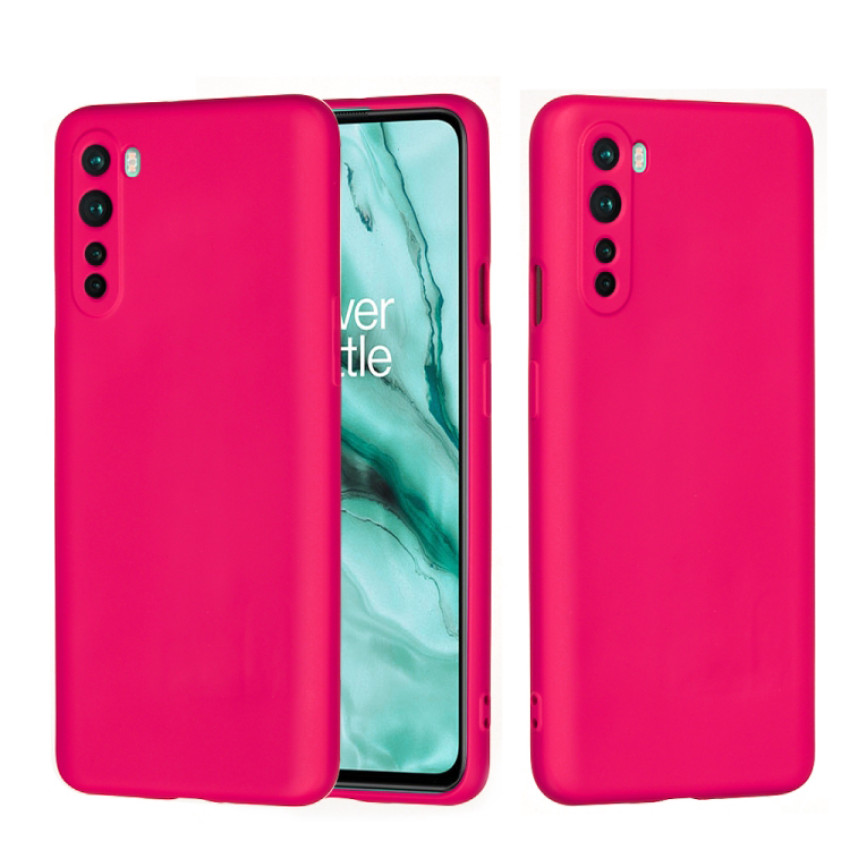 Θήκη Πλάτης Σιλικόνης Soft για Oneplus Nord 5G - Χρώμα: Φούξια