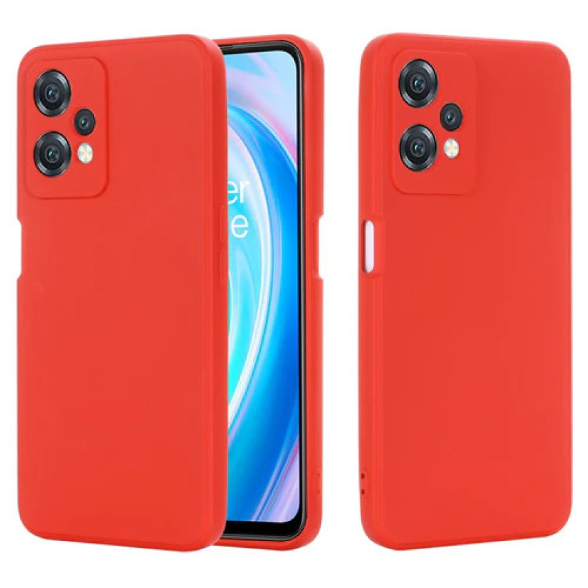 Θήκη Πλάτης Σιλικόνης Soft για Oneplus Nord CE 2 Lite - Χρώμα: Κόκκινο