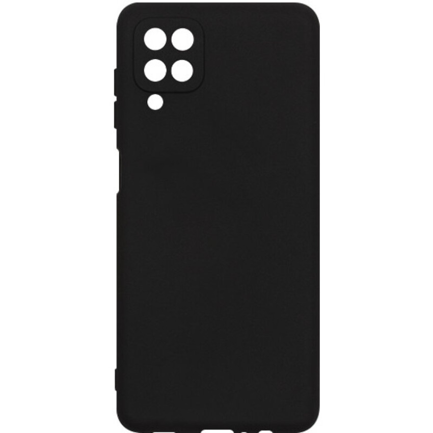 Θήκη Πλάτης Σιλικόνης Soft για Samsung Galaxy A12 / M12 - Χρώμα: Μαύρο