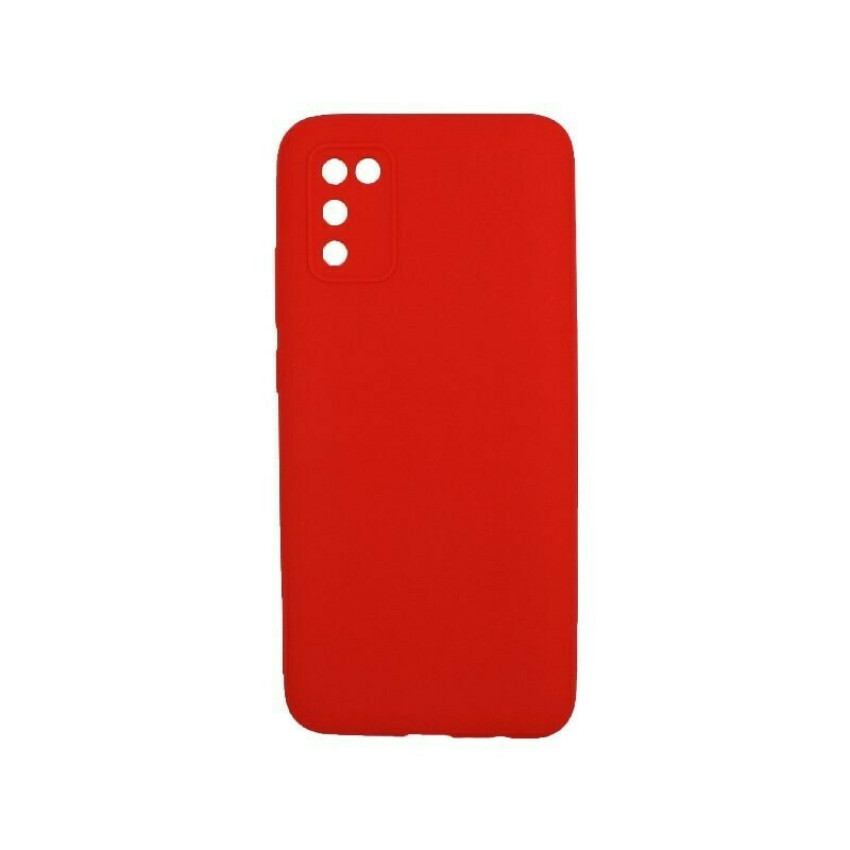 Θήκη Πλάτης Σιλικόνης Soft για Samsung Galaxy A02S - Χρώμα: Κόκκινο