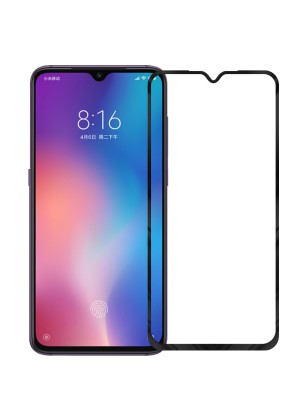 SIIPRO Screen Protector OG Full Glass Full Glue Tempered Glass for Xiaomi Redmi Note 8 Pro - Color: Black