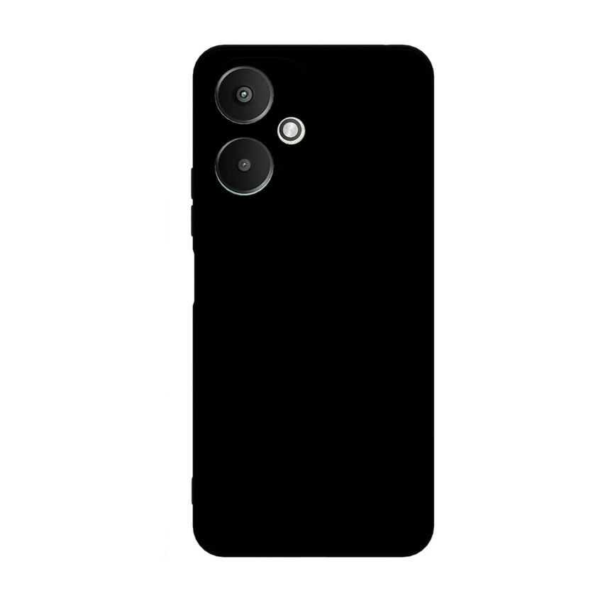 Θήκη Πλάτης Σιλικόνης Soft για Xiaomi Poco M6 - Χρώμα: Μαύρο