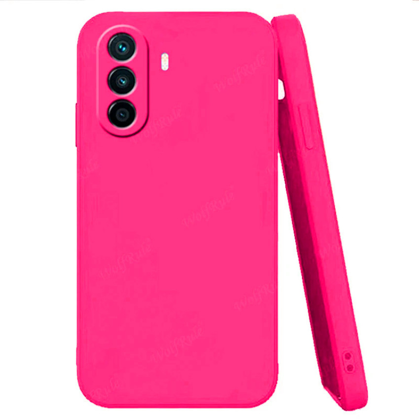 Θήκη Πλάτης Σιλικόνης Soft για Huawei Nova Y70 - Χρώμα: Φούξια