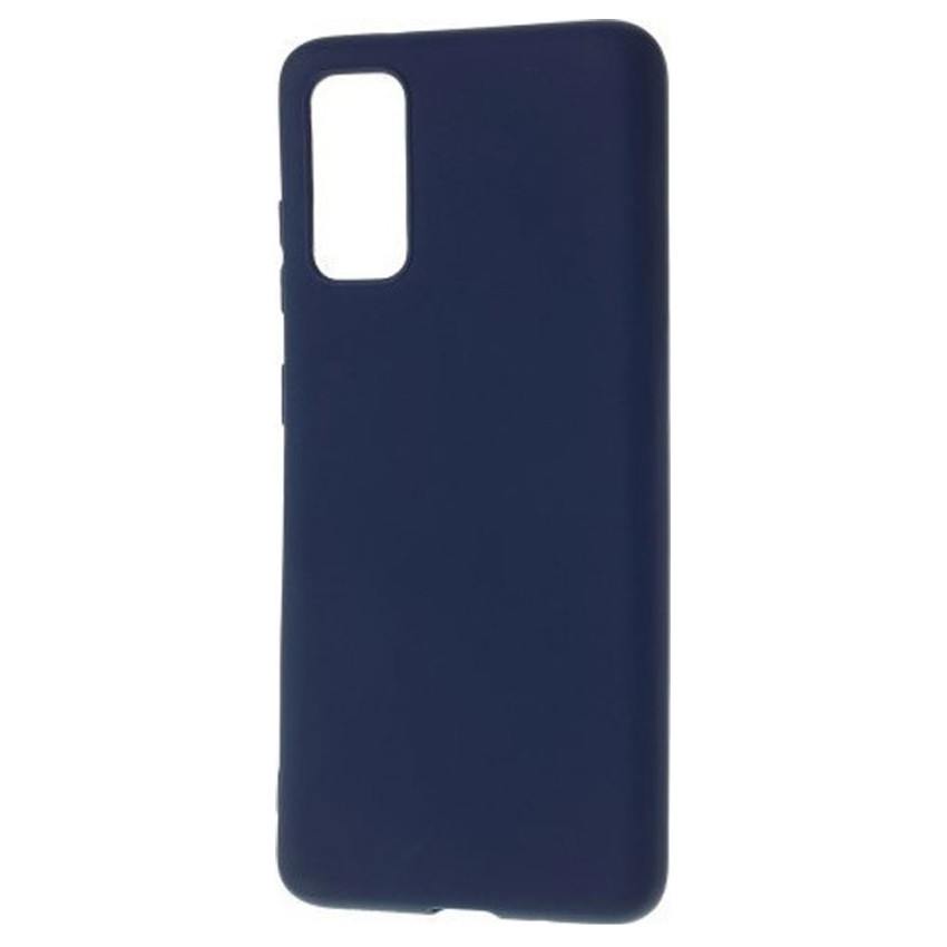 Θήκη Πλάτης Σιλικόνης Απλή για Samsung Galaxy S20 - Χρώμα: Σκούρο Μπλέ