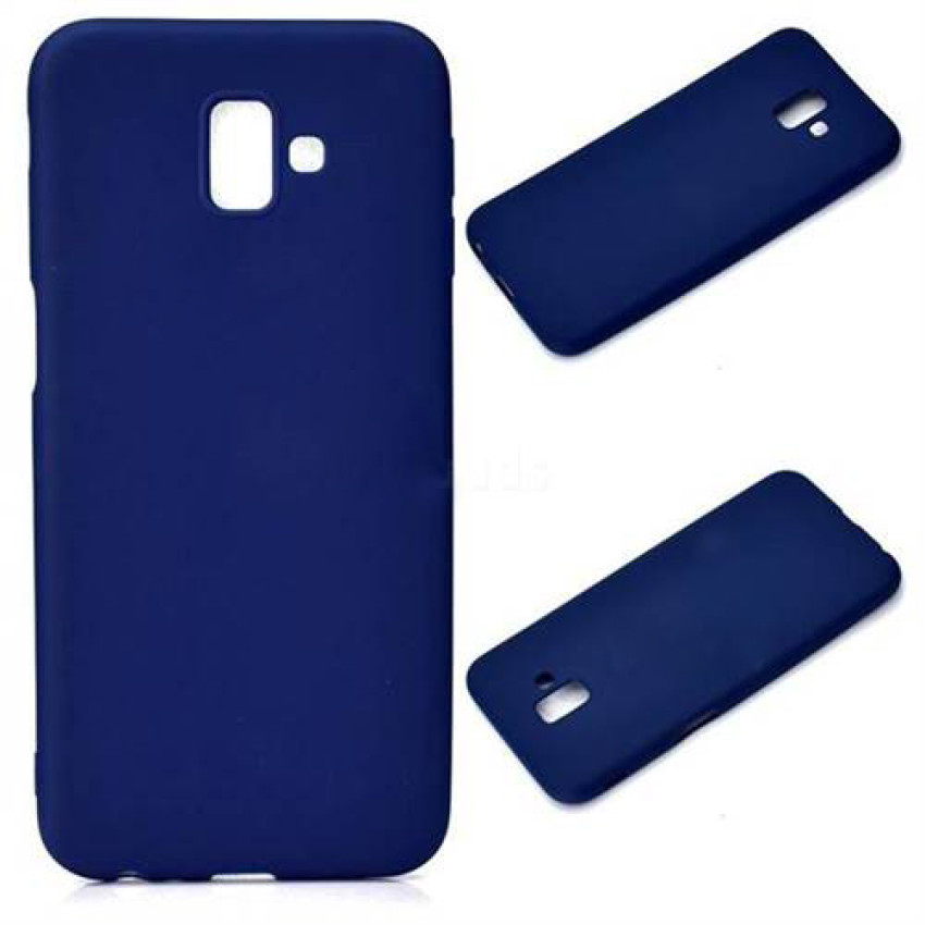 Θήκη Πλάτης Σιλικόνης Απλή για Samsung Galaxy J6 Plus - Χρώμα: Σκούρο Μπλέ