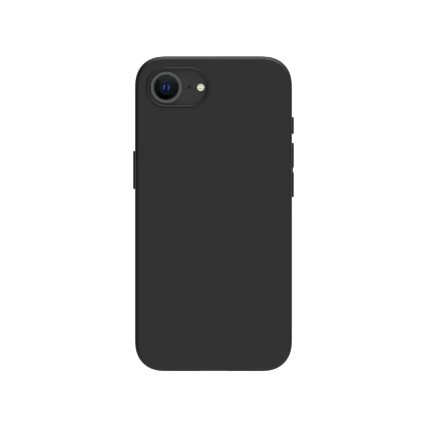 Θήκη Πλάτης Σιλικόνης Απλή για Apple iPhone 16e - Χρώμα: Μαύρο