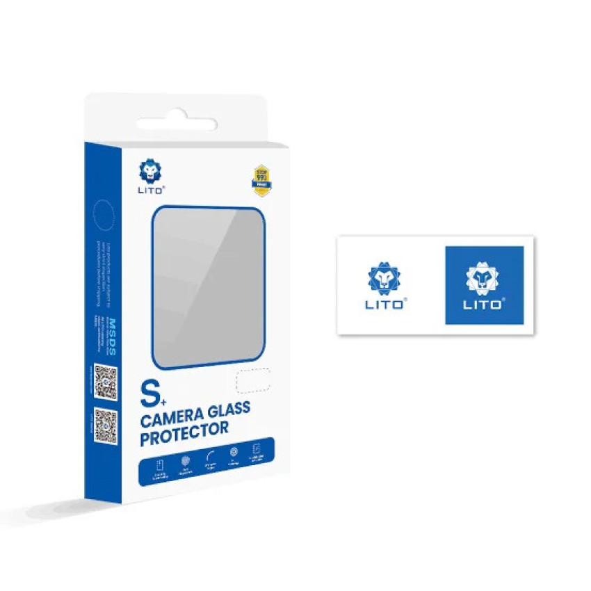 Lito S+ Original AR Τζαμάκι Κάμερας για Apple iPhone 16/16 Plus - Χρώμα: Μαύρο