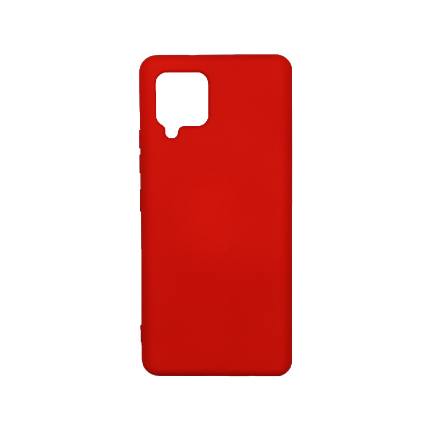 Θήκη Πλάτης Σιλικόνης Απλή για Samsung Galaxy A42 - Χρώμα: Κόκκινο