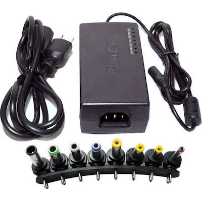 Φορτιστής για Λάπτοπ 96W 12V-24V AC/DC Universal - Χρώμα: Μαύρο