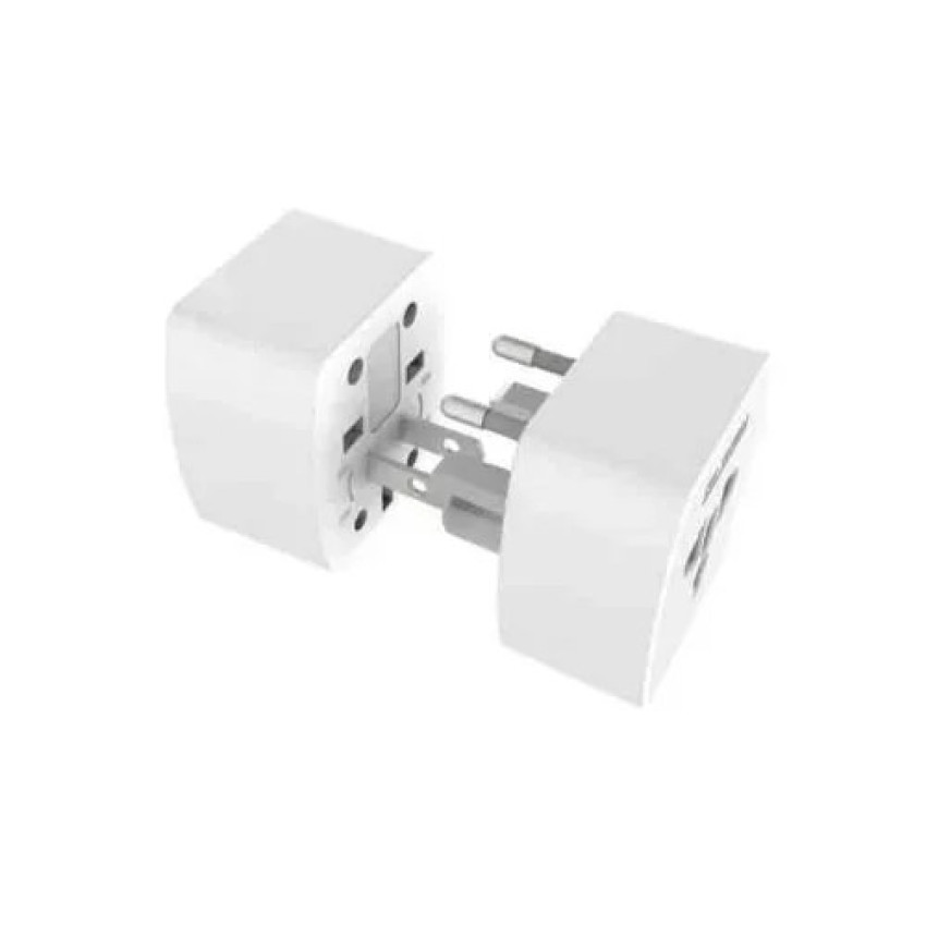 LDNIO Z4 220V Ταξιδιωτικός Αντάπτορας Ρεύματος EU/US/UK/AU - Χρώμα: Λευκό