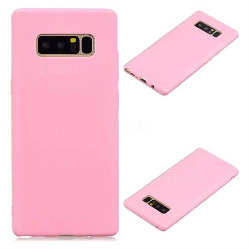Θήκη Πλάτης Σιλικόνης Απλή για Samsung Galaxy Note 8 - Χρώμα: Ρόζ