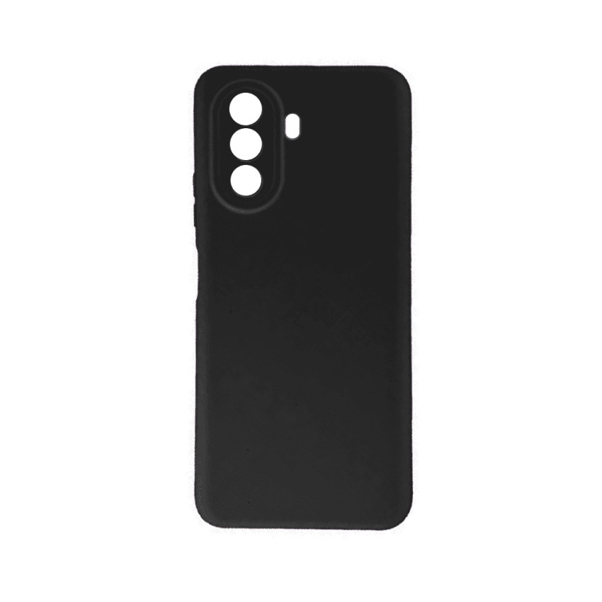 Θήκη Πλάτης Σιλικόνης Soft για Huawei Nova Y70 - Χρώμα: Μαύρο