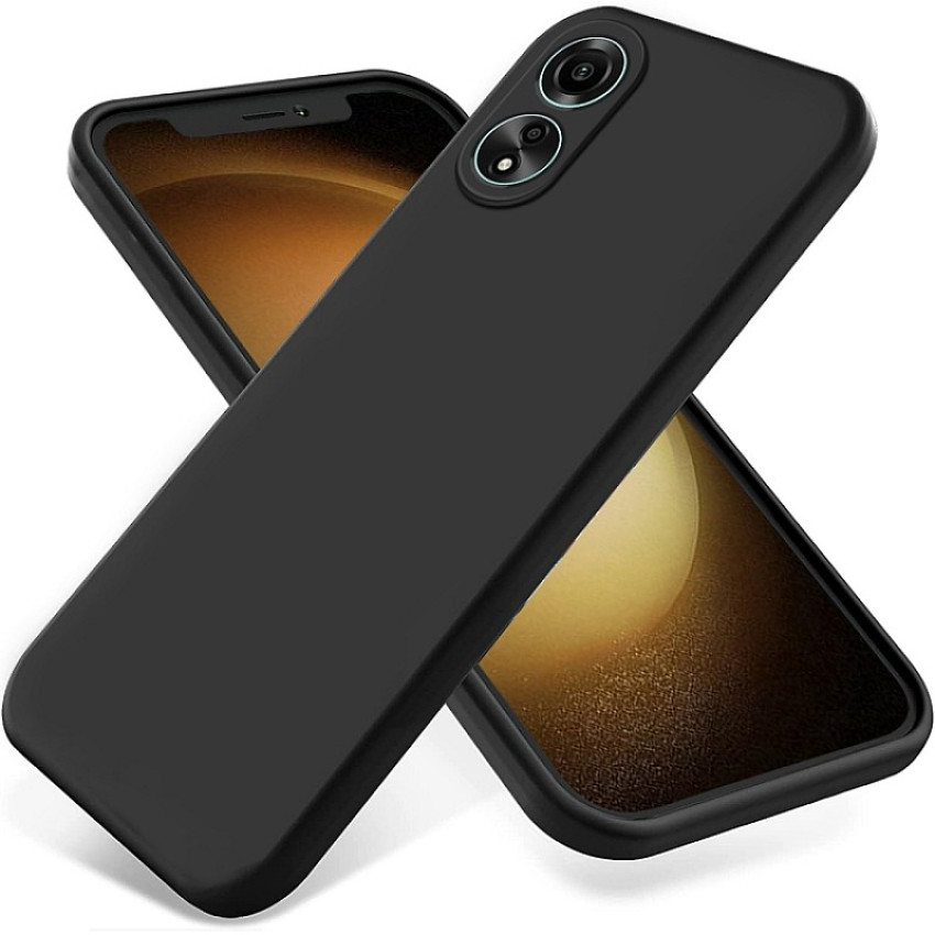 Θήκη Πλάτης Σιλικόνης Soft για Oppo A78 - Χρώμα: Μαύρο