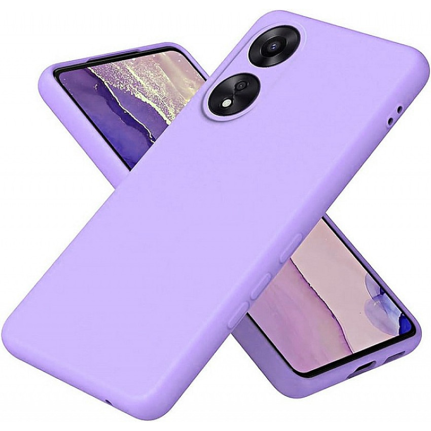Θήκη Πλάτης Σιλικόνης Soft για Oppo A78 - Χρώμα: Λιλά