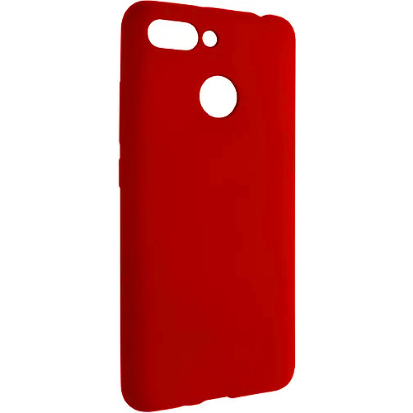 Θήκη Πλάτης Σιλικόνης Απλή για Xiaomi Redmi 6 - Χρώμα: Κόκκινο