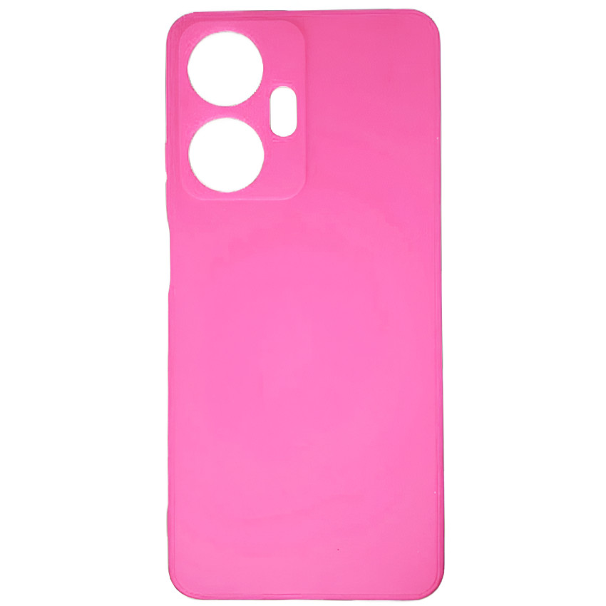 Θήκη Πλάτης Σιλικόνης Soft για Realme C55 - Χρώμα: Φούξια