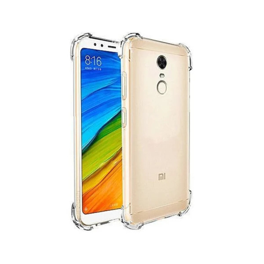 Θήκη Πλάτης Σιλικόνης Anti Shock για Xiaomi Redmi 5 Plus - Χρώμα: Διάφανο