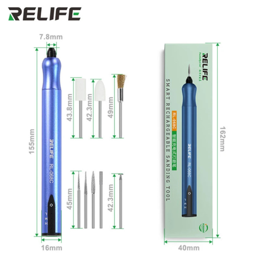 RELIFE RL-068C Portable Speed Adjustable Intelligent Electric Grinding Polishing Pen