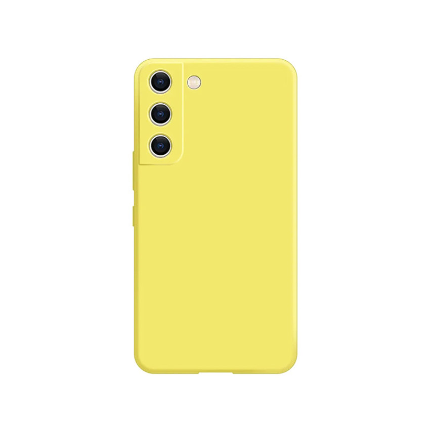 Θήκη Πλάτης Σιλικόνης Απλή για Samsung Galaxy S21 - Χρώμα: Κίτρινο