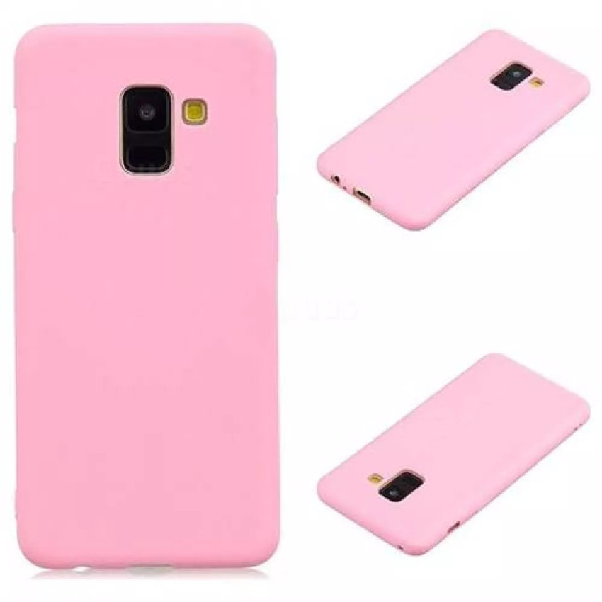 Θήκη Πλάτης Σιλικόνης Απλή για Samsung Galaxy A6 2018 - Χρώμα: Ρόζ