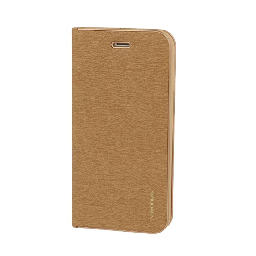 Vennus Μαγνητική Θήκη Βιβλίο για Huawei Y7 Prime 2018 - Χρώμα: Χρυσό