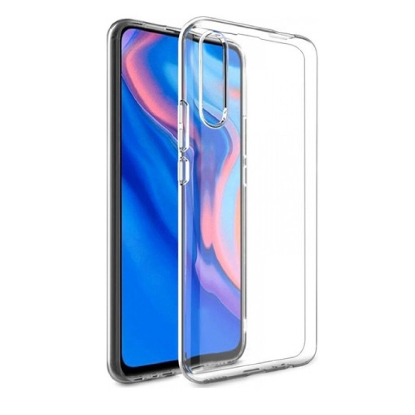 Θήκη Πλάτης Σιλικόνης Απλή για Huawei P Smart Pro - Χρώμα: Διάφανο