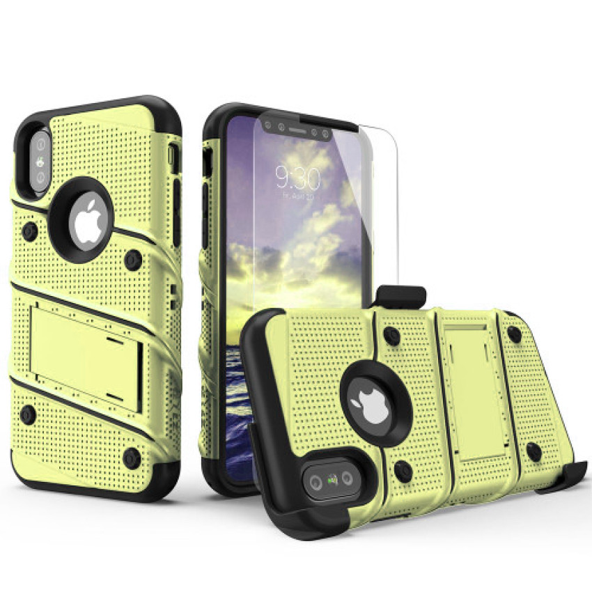 Σκληρή Θήκη Πλάτης Armor με Βάση Στήριξης (S1) για iPhone 7G/8G - Χρώμα: Κίτρινο