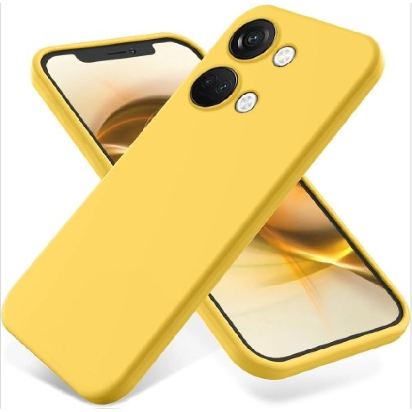 Θήκη Πλάτης Σιλικόνης Soft για Oneplus Nord 2T - Χρώμα: Κίτρινο