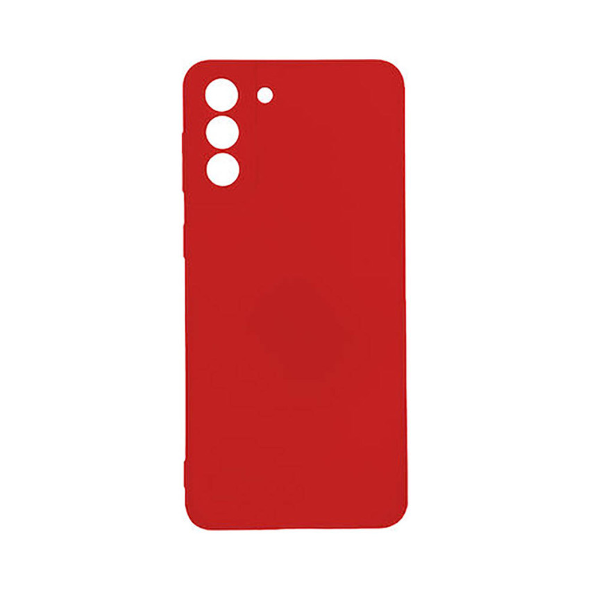 Θήκη Πλάτης Σιλικόνης Απλή για Samsung Galaxy S21 FE - Χρώμα: Κόκκινο