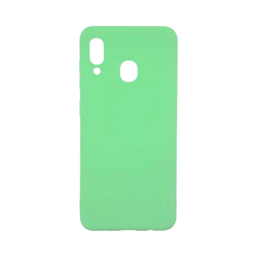 Θήκη Πλάτης Σιλικόνης Απλή για Samsung Galaxy A30 - Χρώμα: Απαλό Πράσινο