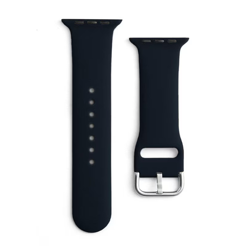 Smoothband Λουράκι Σιλικόνης με Pin Aps για SmartWatches 22mm Universal - Χρώμα: Μαύρο