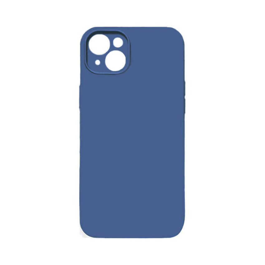 Θήκη Πλάτης Σιλικόνης Soft για Apple iPhone 14 - Χρώμα: Σκούρο Μπλε