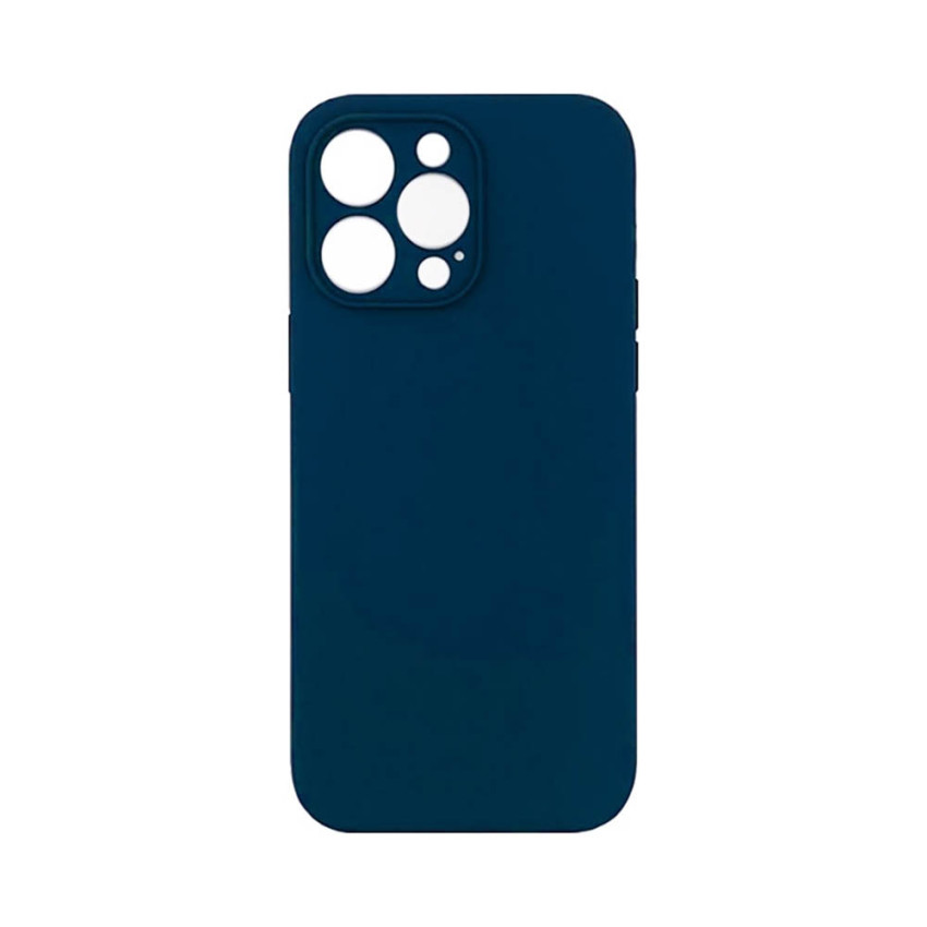 Θήκη Πλάτης Σιλικόνης Soft για Apple iPhone 14 Pro - Χρώμα: Σκούρο Μπλε