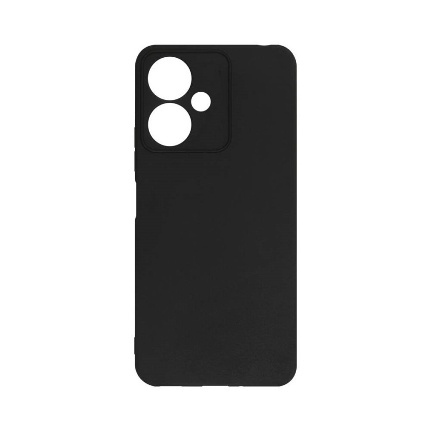Θήκη Πλάτης Σιλικόνης Soft για Xiaomi Redmi 13C 5G - Χρώμα: Μαύρο
