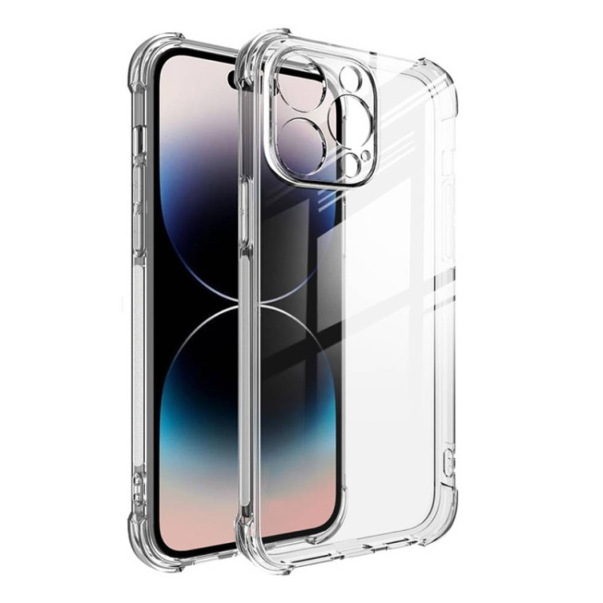 Θήκη Πλάτης Σιλικόνης Anti Shock για Apple iPhone 13 Pro Max - Χρώμα: Διάφανο