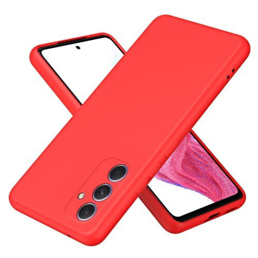 Θήκη Πλάτης Σιλικόνης Soft για Samsung Galaxy A55 - Χρώμα: Κόκκινο