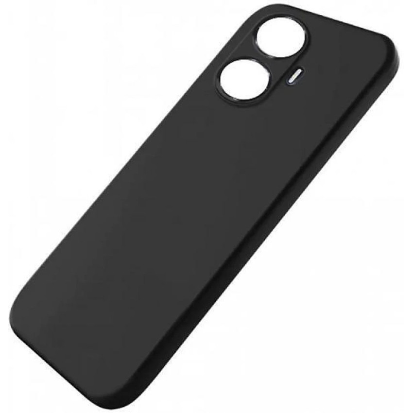 Θήκη Πλάτης Σιλικόνης Soft για Realme C55 - Χρώμα: Μαύρο