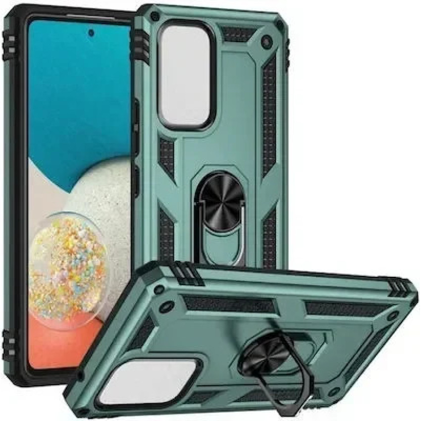 Σκληρή Θήκη Πλάτης Armor με Βάση Στήριξης για Xiaomi Mi Note 10 Lite - Χρώμα: Πράσινο