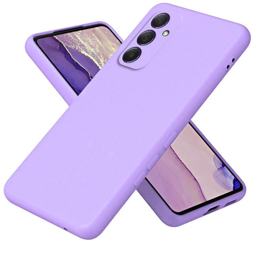 Θήκη Πλάτης Σιλικόνης Soft για Samsung Galaxy A55 - Χρώμα: Λιλά