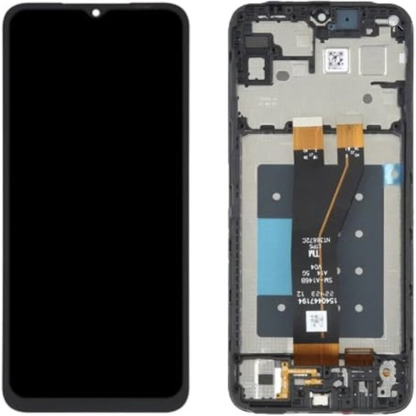 Incell Οθόνη LCD με Μηχανισμό Αφής Assembly και Πλαίσιο για Samsung Galaxy A05 A055F - Χρώμα: Μαύρο