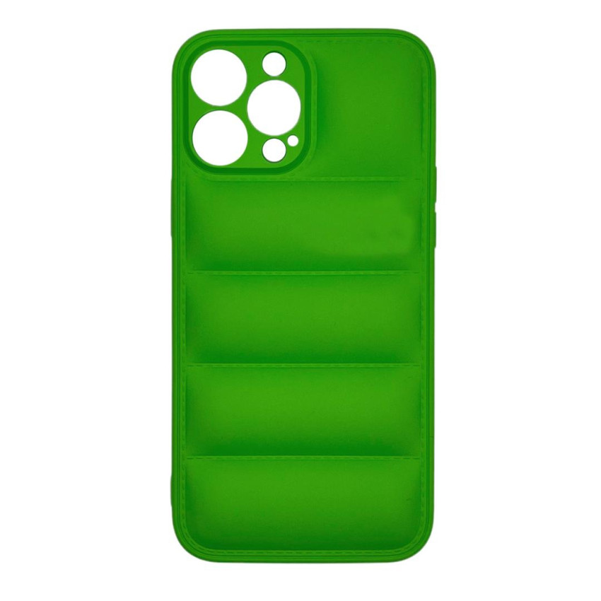Θήκη Πλάτης Σιλικόνης Puffer Jacket για Apple iPhone 14 Pro - Χρώμα: Πράσινο