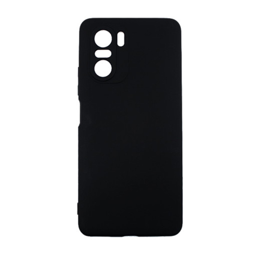 Θήκη Πλάτης Σιλικόνης Soft για Xiaomi Poco F3/ Mi 11i - Χρώμα: Μαύρο