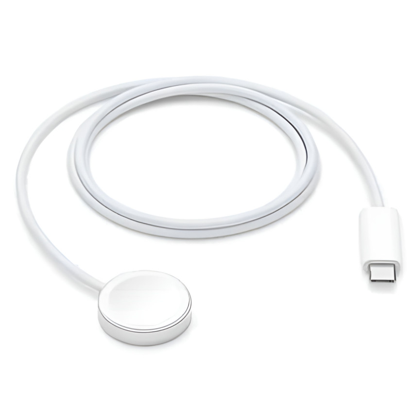 Μαγνητικός Ασύρματος Φορτιστής για Apple Watch με Υποδοχή Type-C - Χρώμα: Λευκό