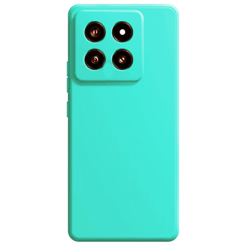 Θήκη Πλάτης Σιλικόνης Απλή για Xiaomi 14 Pro - Χρώμα: Μέντα