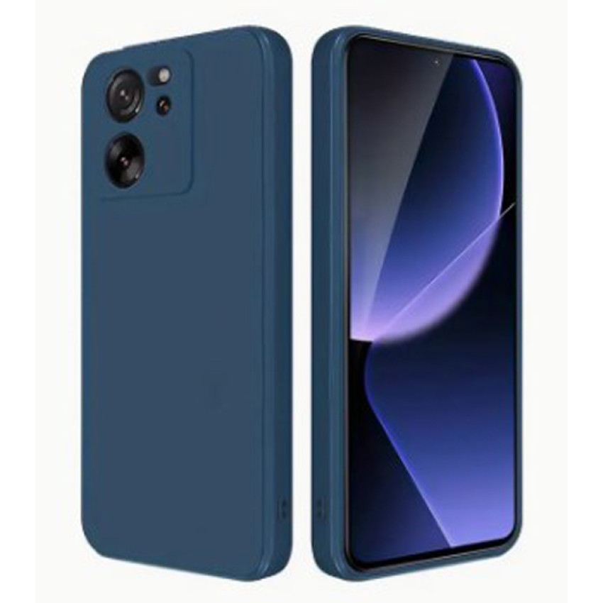 Θήκη Πλάτης Σιλικόνης Soft για Xiaomi Mi 13T - Χρώμα: Σκούρο Μπλε