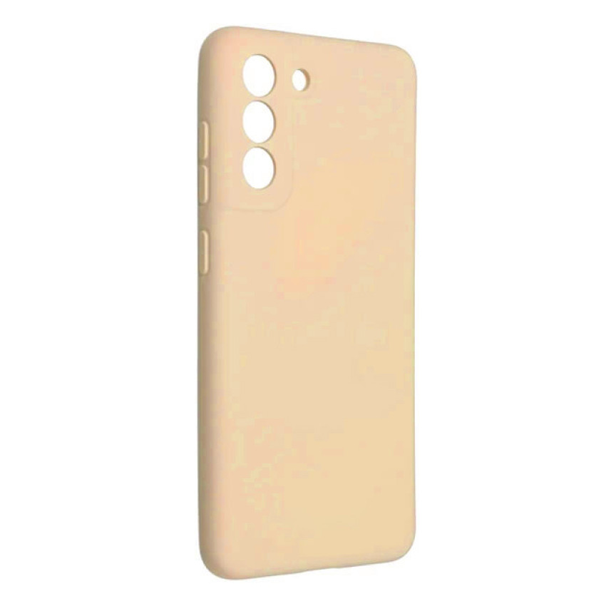 Θήκη Πλάτης Σιλικόνης Απλή για Samsung Galaxy S21 - Χρώμα: Κρέμ