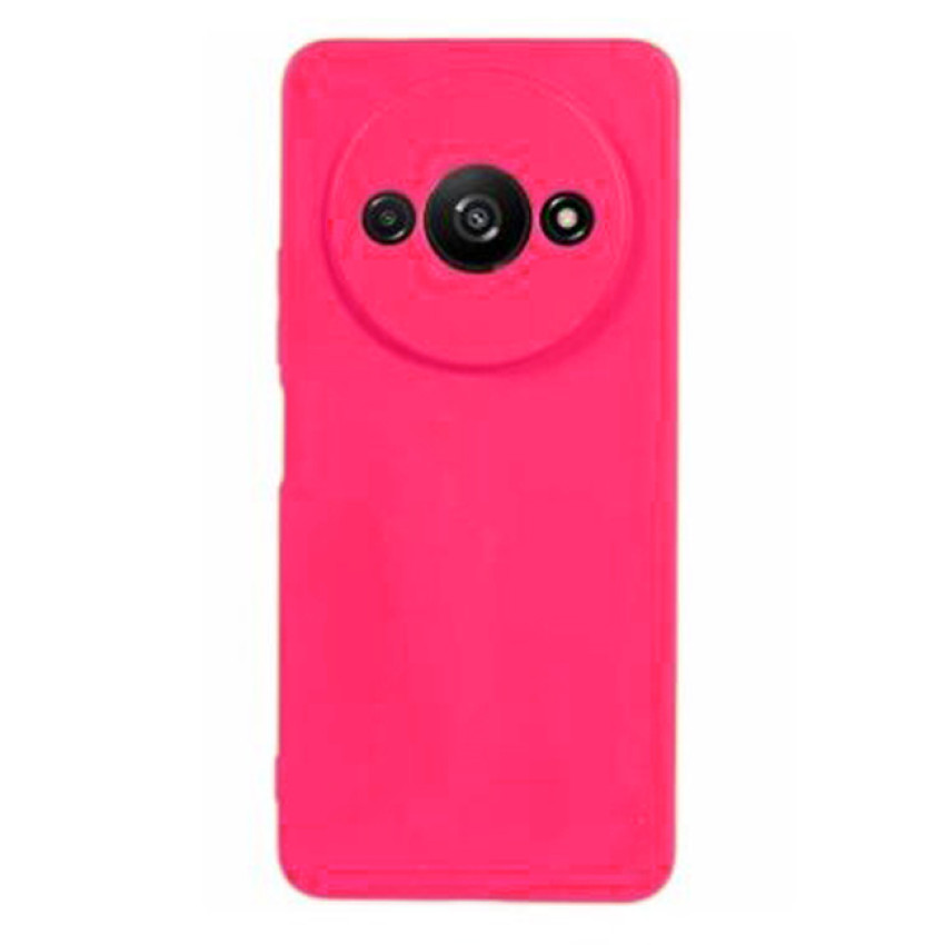 Θήκη Πλάτης Σιλικόνης Soft για Xiaomi Redmi A3 - Χρώμα: Φούξια