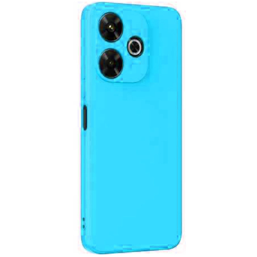Θήκη Πλάτης Σιλικόνης Απλή για Xiaomi Redmi 13 4G / Poco M6 - Χρώμα: Γαλάζιο