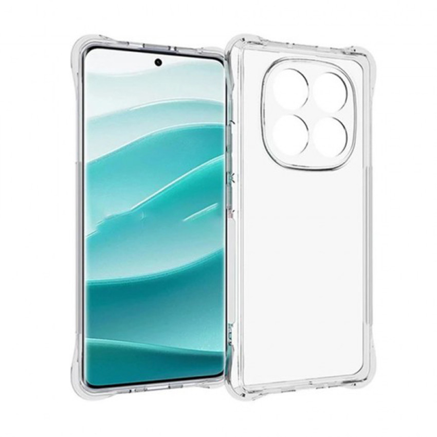 Θήκη Πλάτης Σιλικόνης Anti Shock για Xiaomi Redmi Note 14 Pro Plus - Χρώμα: Διάφανο